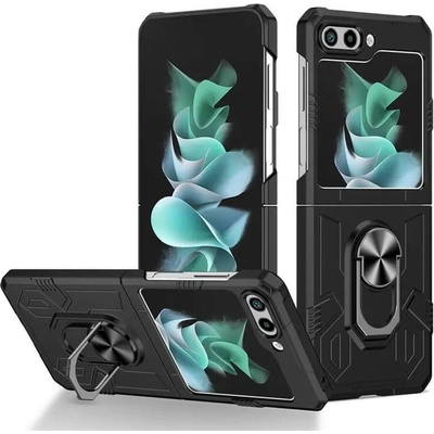 GKK Калъф с Поставка за Samsung Z Flip 5, GKK KickStand Case, Черен (5906601477941)