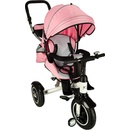 Trike Fix V3 bicykel kočík 3v1 otočný 360 ružový