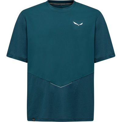 Salewa Мъжка спортна тениска Salewa Pedroc Dry Hyb T-Shirt Sport shirt - Pond Blue - размер 50 (EU) (216-8513-0313)