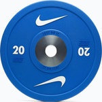 Nike strength Бъмпер тежести Nike Strength Pro Urethane Bumper Plates 20 kg blue/white
