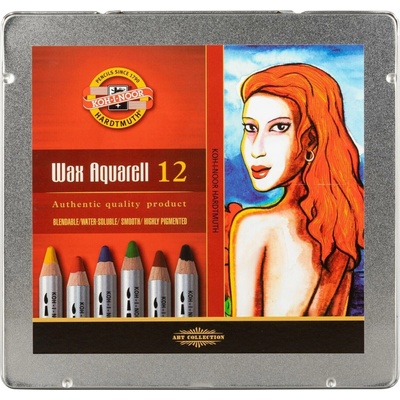 Koh-i-noor Umělecké akvarelové voskové pastely Wax Aquarelle 8282 set