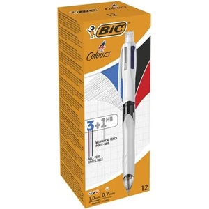 BIC Химикалка, трицветна, с химикалка и гума, BIC "4 Colours" 942104 (942104)