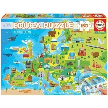 EDUCA Mapa Evropy 150 dílků