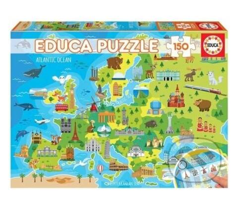 EDUCA Mapa Evropy 150 dílků