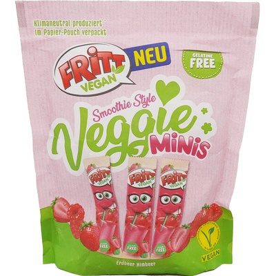 Fritt Vegan Smoothie Style Veggie Minis Erdbeer & Himbeer 135 g