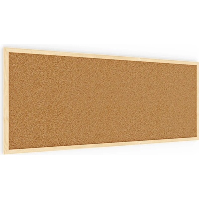 ALLboards Korková tabule 100 x 40 cm dřevěný rám NATURAL TK104D
