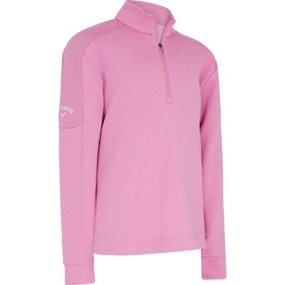 Callaway Golf LS 1/4Zip waffle fleece růžová