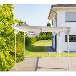 Westmann Алуминиев навес за автомобил Westmann Helsinki, бял 3х5 м