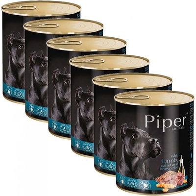 Piper Adult jahňa mrkva a hnedá ryža 6 x 800 g