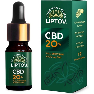 Konopná Farma Liptov CBD OLEJ 20% 10 ml