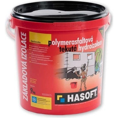 Hasoft ZÁKLADOVÁ IZOLÁCIA Polymerasfaltová tekutá hydroizolácia 9 kg