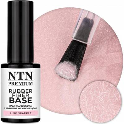 NTN Premium Zpevňující kaučuková báze NTN 7g LED/UV Rubber Fiber Base Pink Sparkle
