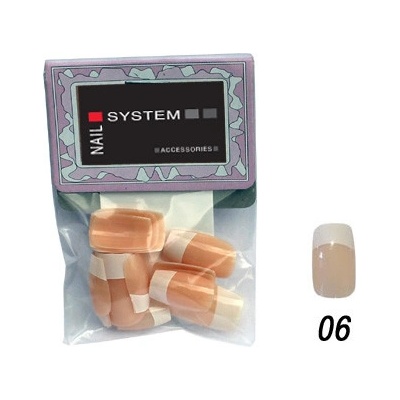 NAIL SYSTEM Nehty umělé 20ks FMN pleťové