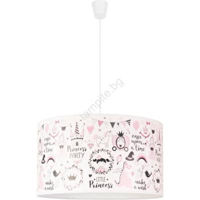 Duolla - Детски пендел PRINT M 1xE27/40W/230V Ø 35 см приказка (DU80955)