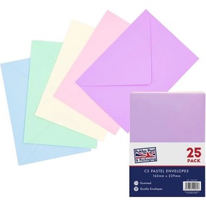 PUKKA PAD Плик, C5, перфориран, PUKKA PAD " Pastel", смесени цветове 9060-ENV (9060-ENV)