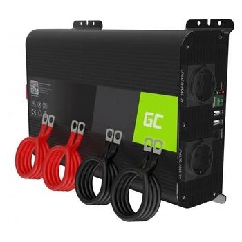 Green Cell Инвертор pro green cell, 12/220v, dc/ac, 2000w/4000w, Чиста синусоида (gc-inv-12v-2000w-invgc11)