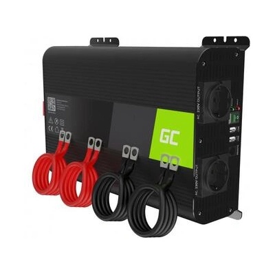 Green Cell Инвертор pro green cell, 12/220v, dc/ac, 2000w/4000w, Чиста синусоида (gc-inv-12v-2000w-invgc11)