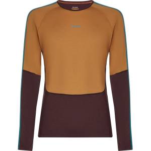 Icebreaker Мъжко мериносово термобельо Icebreaker Merino 200 Oasis+ L/S Crewe Merino base layer - Java / Trail / Topaz / CB - размер XXL (015-2292-0315)