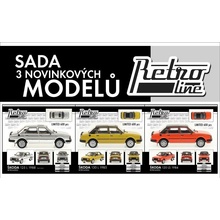 FOX18 Sada 3 modelů škoda 120 LS + 125 L + 130 L Retro Line 1:43