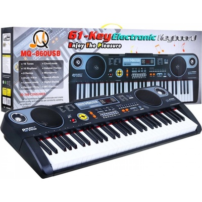 JOKO elektrické klávesy s mikrofónom čierne 86 cm