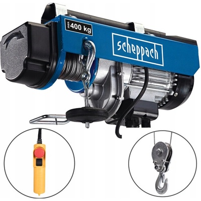 Lanový elektrický naviják Scheppach HRS 400 - 780W, 400kg max., 6-12m (4906905000)