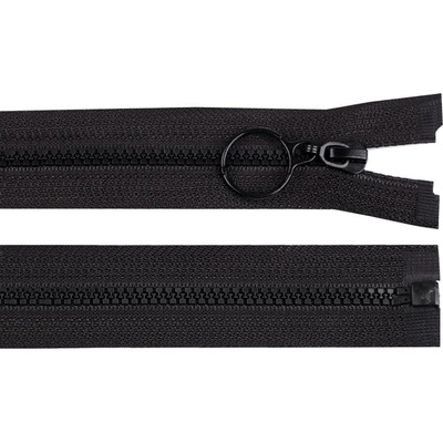 Stoklasa Kostěný zip No 3 délka 50 cm s kroužkem Balení: 1 ks, Varianta: černá černá