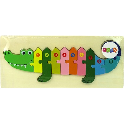 Lean Toys sada puzzle Krokodíl