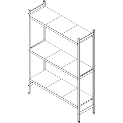 TOMGAST Regalový systém 863 x 300 mm, 3 police| TOM, EZ-330863