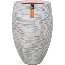 Capi Květináč kulatý Rib NL 55 x 85 cm ivory