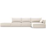 Mazzini Sofa Бежов кадифен ъглов диван (десен ъгъл) Vanda - Mazzini Sofas (MAZ_RCO_51_F1_VANDA1)
