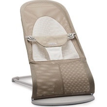 BabyBjörn Lehátko Balance Soft Grey Beige/White mesh světlá konstrukce