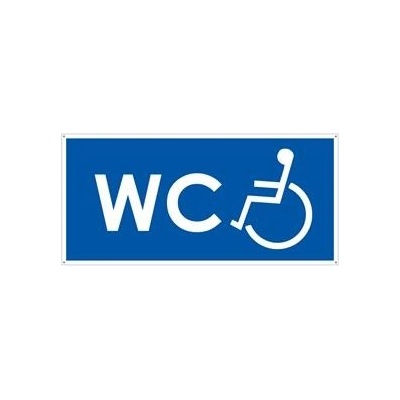 WC PRO INVALIDY, modrá, plast s dírami 2 mm 190x90 mm