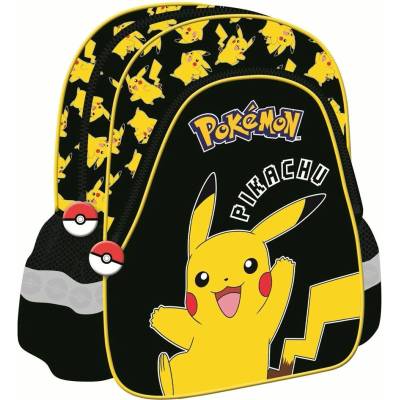 Školský batoh St. Majewski jednokomorový Pokémon malý čierny