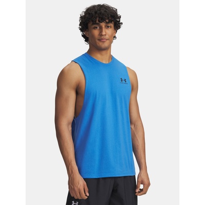 Under Armour Мъжки потник Under Armour UA LEFT CHEST CUT OFF TANK-BLU Under Armour | Sin | МЪЖЕ | M