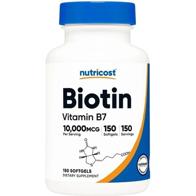 Nutricost Biotin 10 000 mcg [150 Гел капсули]