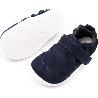 Bobux detské barefoot plátenky scamp organic navy