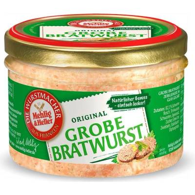 Mehlig & Heller hrubá klobásová pomazánka ve skle 200 g