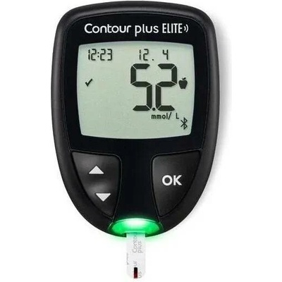 Contour Plus Elite glukometr + pouzdro, 5 ks proužků, 5 ks lancet