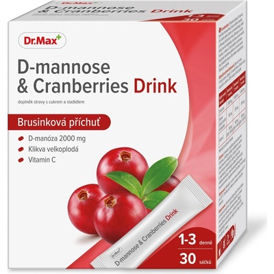 Dr.Max D-mannose & Cranberries Drink 30 sáčků