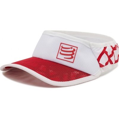 Compressport Spiderweb Ultra Visor 18644 Červená Biela