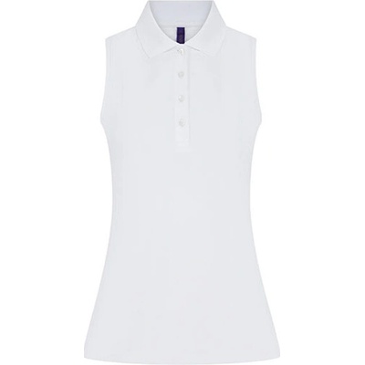Henbury Dámske tričko bez rukávov H477 White