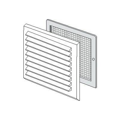 Refax plast s.r.o. Mřížka ventilační PVC hranatá bílá 204 x 230 mm - univerzální A