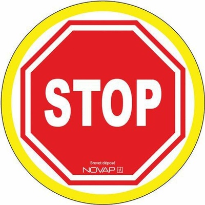 Novap Značka zákazu vjazdu s vysokou viditeľnosťou - Stop - pevná