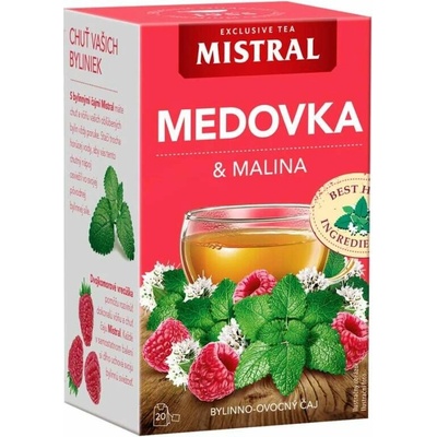 MISTRAL meduňka máta a malina 20 sáčků