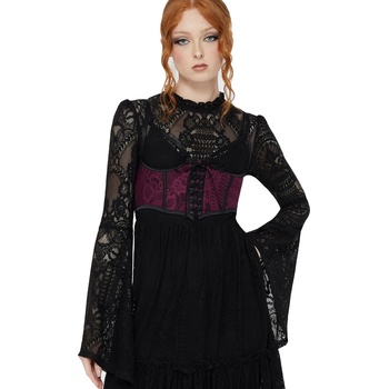 KILLSTAR дамски корсет KILLSTAR - Arden - Plum - KSRA013890