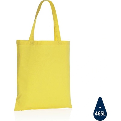 Taška Impact zo 145g recyklovanej bavlny AWARE™, žltá