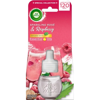 Air Wick tekutá náplň do elektrického osviežovača Ružový sekt a maliny 19 ml