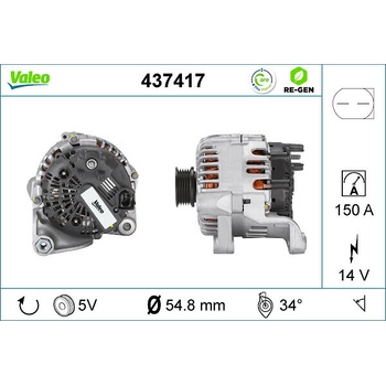 VALEO Alternátor 437417