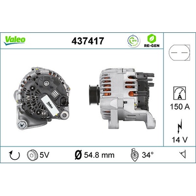 VALEO Alternátor 437417