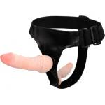 LyBaile Двоен страпон колан Ultra Harness Flesh